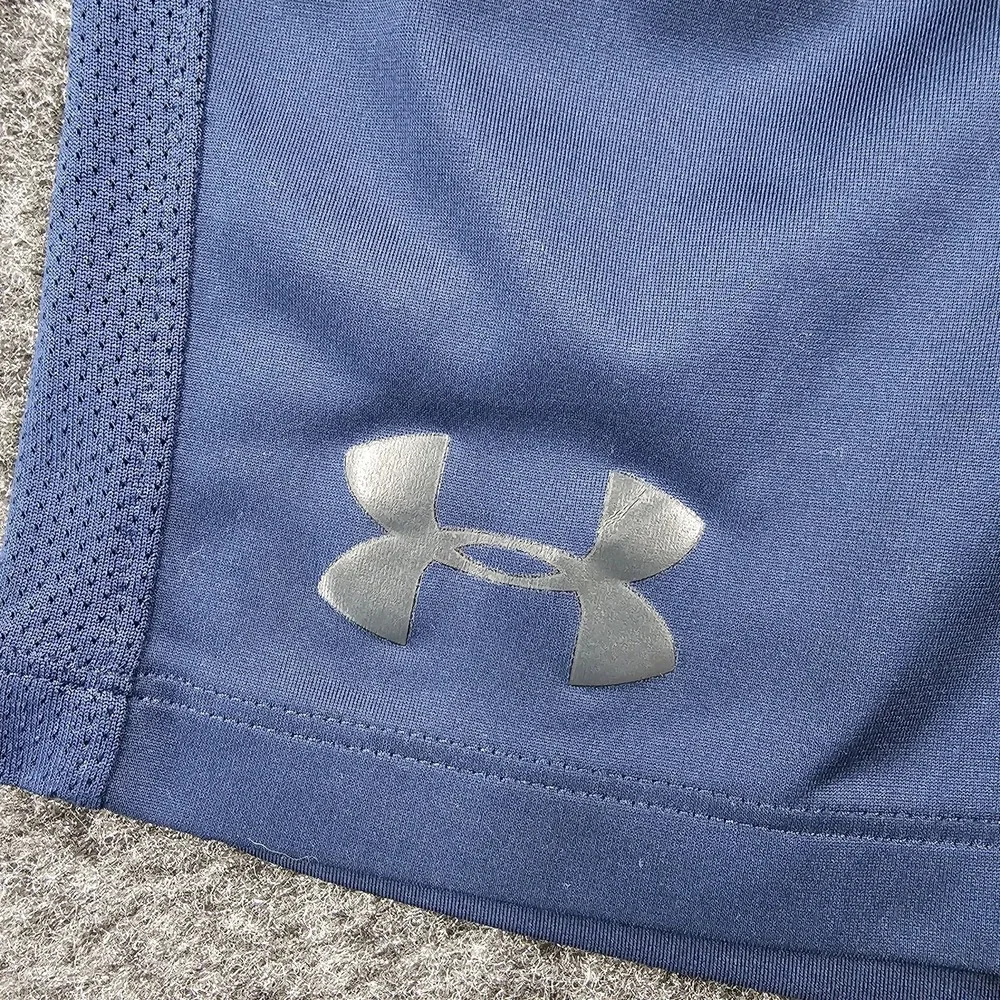 Under Armour HeatGear Shorts Men's XL Blue Athletic Training Gym Drawstring